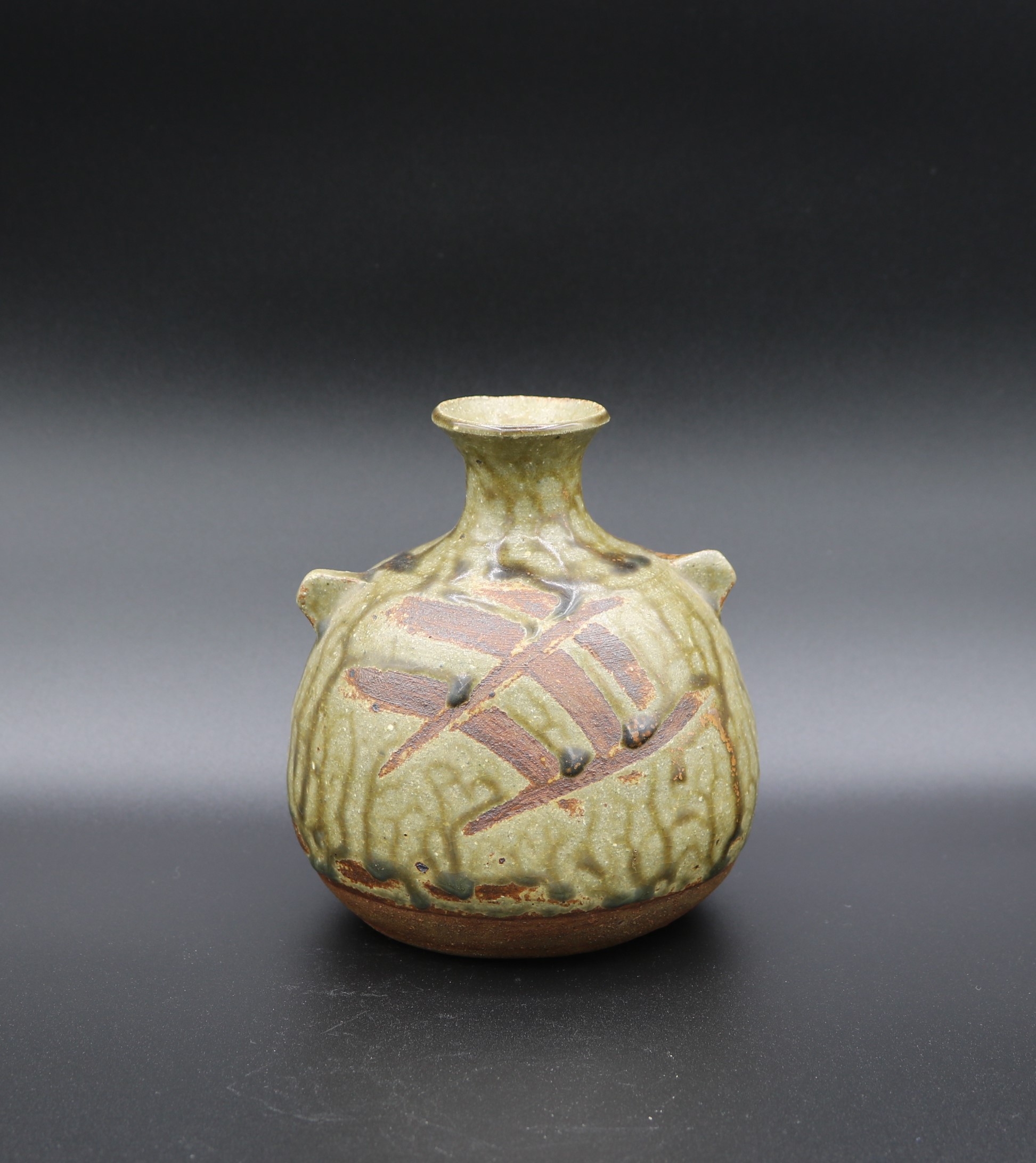 Janet Leach  51. a small bottle vase with lugs